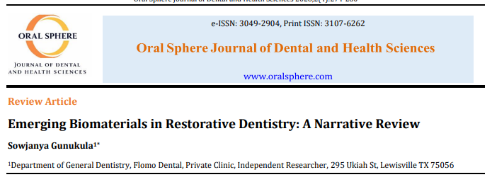 Image of Emerging Biomaterials in Restorative Dentistry: A Narrative Review